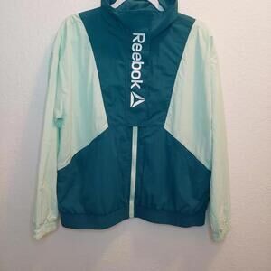 Vintage 90s Women's Reebok Windbreak Jacket - Medium